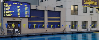 While video boards represent the fan-interactive component of most high-end timing systems, the technology driving their accuracy remains out of spectators’ sight. [Photo courtesy Colorado Time Systems]