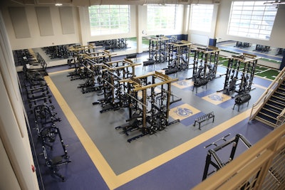 [Spring-Ford Senior High School's fitness facility. Photo credit: Brooke Rossi, Johnson Health Tech.]
