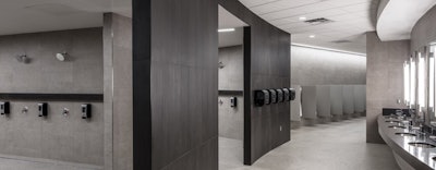 Athletes Village Locker Room at the University of Minnesota [Photo by Farm Kid Studios]