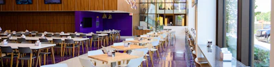 Louisiana State’s current dining facilities (right) are considered state of the art. [Photo courtesy of Louisiana State University]