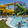 Water Slide Into Lazy River 1