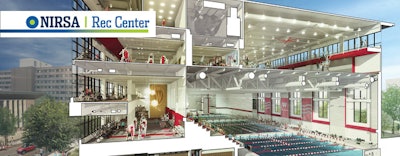 Nicholas Recreation Center, University of Wisconsin-Madison [Rendering by HOK]