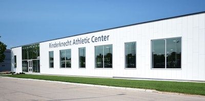 [Rinderknecht Athletic Center: Photo courtesy Kyle Mitchell at Johnson Fitness]
