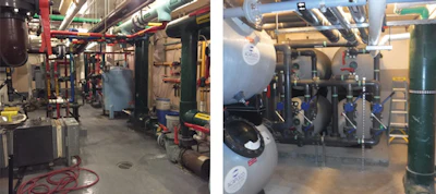 Valdez Pool - Before Renovation (left) - After Renovation (right)