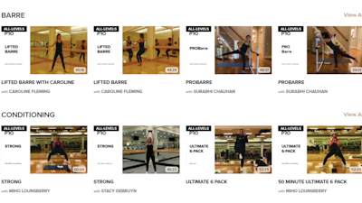 Pro Club Screenshot On Demand Classes Uxi