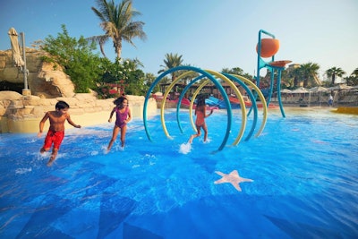 The Aquaventure Waterpark at the Atlantis Dubai.