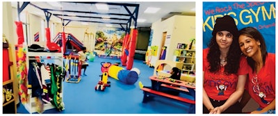 The We Rock the Spectrum Kid’s Gym is an all-inclusive sensory franchise gym founded for children with special needs, but serves all children. At right: Kissimmee location owner Andrea Beasley and her daughter, Mia.