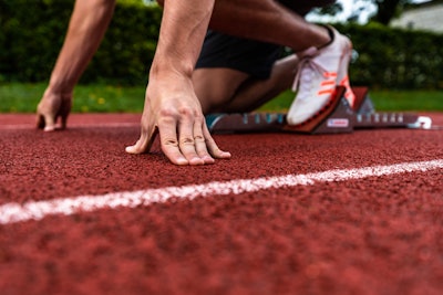 Runner On Conica Track