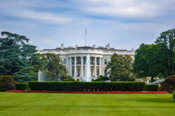 The south lawn of the White House