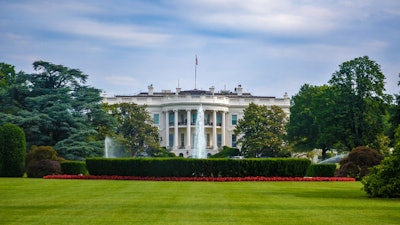 The south lawn of the White House