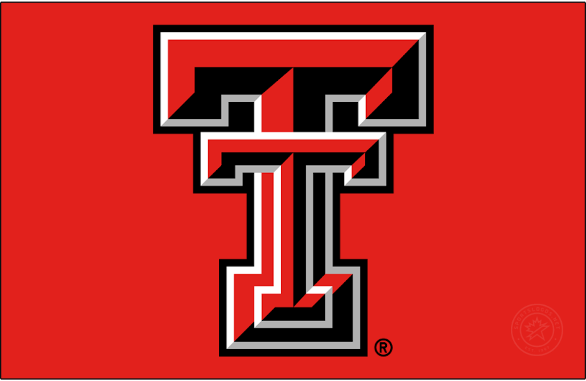 Stadium Athletic Boys Youth Black Texas Tech Red Raiders Big Logo