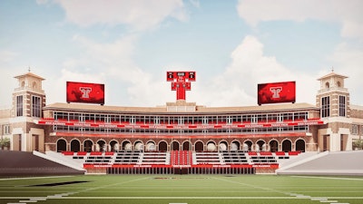 Texas Tech New South End Zone Building Populous Rendering 2