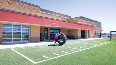 Functional fitness can fit anywhere, be it outside the footprint of Trail Winds Recreation Center in Thornton, Colo.