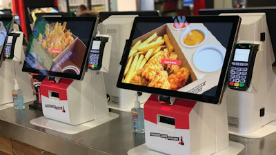 Countertop Kiosk At Denver's Mile High Stadium Cmyk