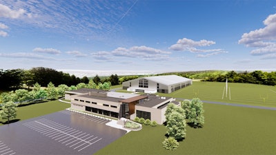 A rendering of the planned renovation and expansion of the Goodman Campus Athletics Complex in Bethlehem, Pa.