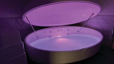 The sensory deprivation tank at Iowa State.