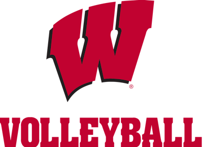 Wisconsin Badgers Logo Volleyball Red Tm svg
