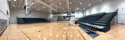 Though most feature hardwood courts, cinder block walls and metal ceilings, no two gyms are exactly alike.