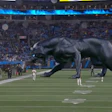 Still from a video of the augmented reality Panthers that pounced on Bank of America Stadium on Thursday.