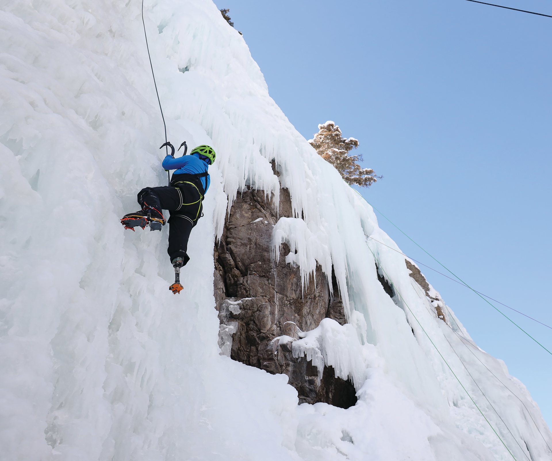 Paradox Ice Climber On Mountain Cliff 2