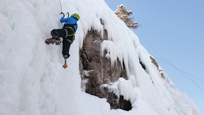 Paradox Ice Climber On Mountain Cliff 2