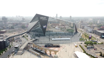 At U.S. Bank Stadium, it's first down and looking good