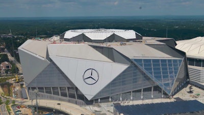 Mercedes Benz Stadium Time Lapse Capture 2017 08 13