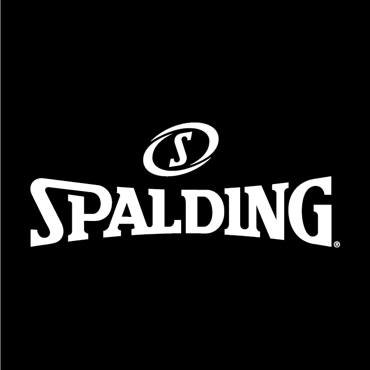 Spalding Full Lock Up Logo On Blk Png