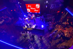 The Welcome Reception in Orlando at AB Show 2022 featured drinks, hors d'oeuvres and tunes from the Greg Warren Band.