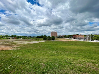 The 16-acre site in Spartanburg, S.C., where the stadium will be built.