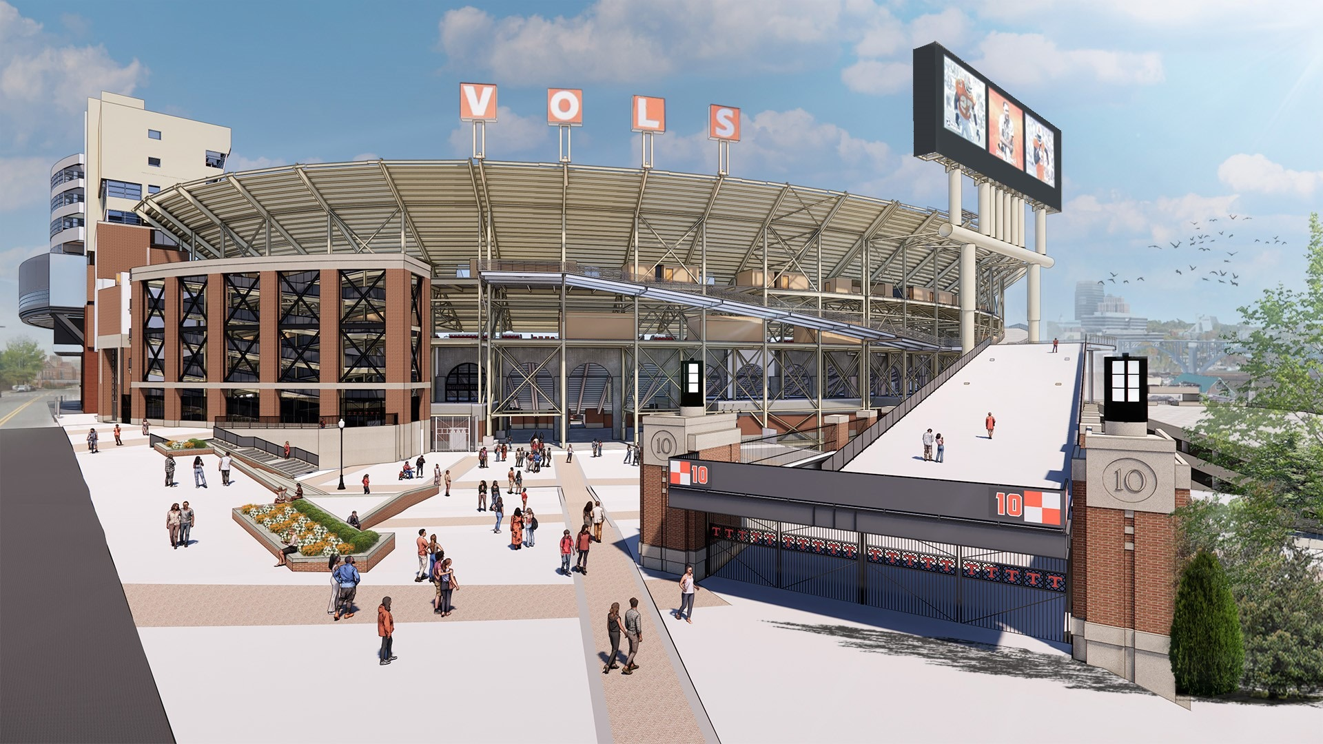 Tennessee Releases Renderings Of Neyland Stadium Renovations Athletic   SWPlaza1.64a23d8638185 