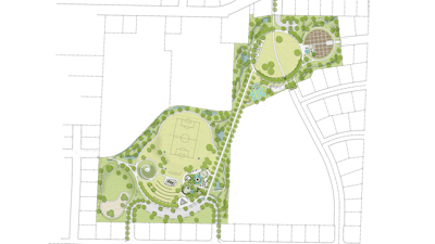The Luuwit View Park plan for the site in Portland, Ore.
