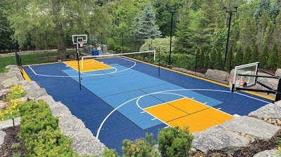 The Oakville installation in summer.