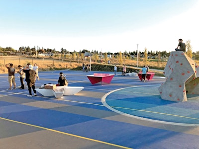 The sports court area of Luuwit View Park