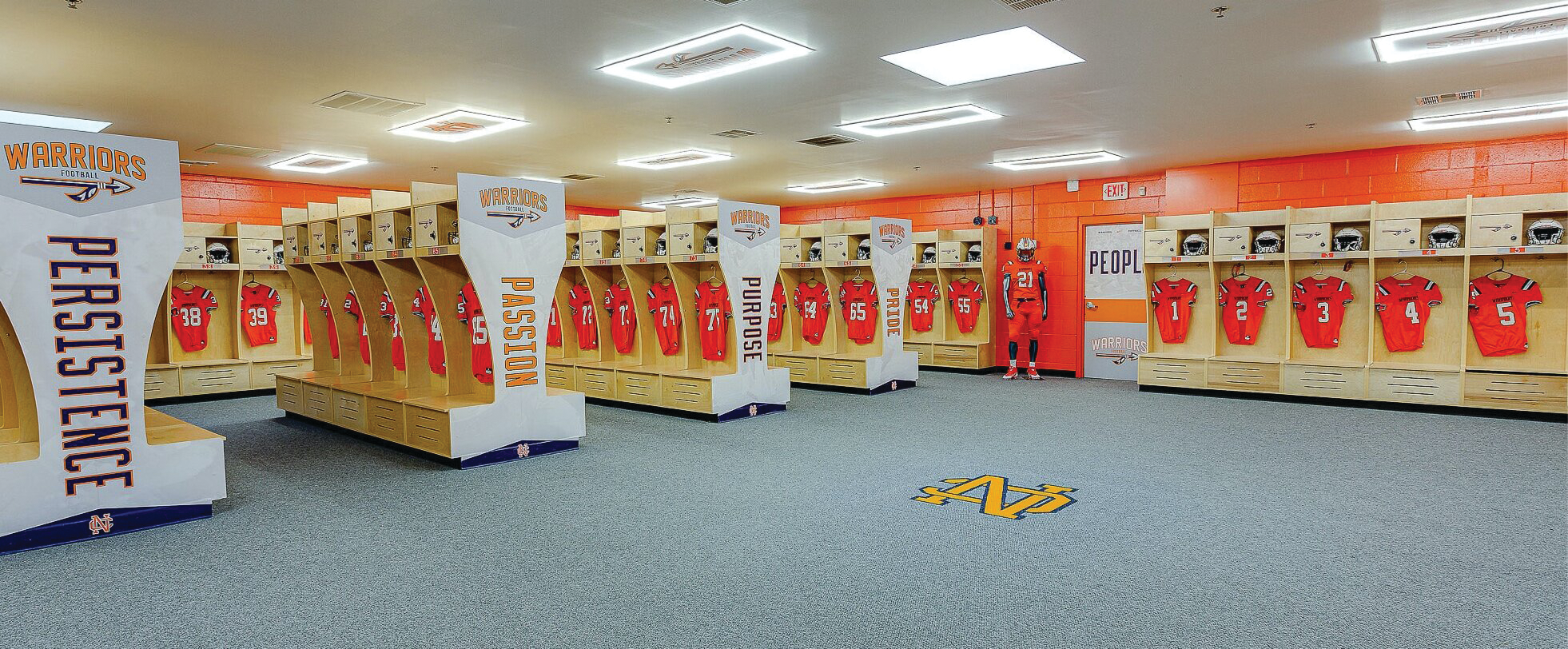 How High Schools Are Designing Locker Rooms to Create a Collegiate ...