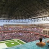 Cheongna Baseball Stadium View From Infinity Pool Dla+ Archtecture And Interior Design Rendering