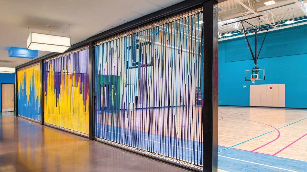 Moorhead Recreation Center's Rope Wall Combines Transparency