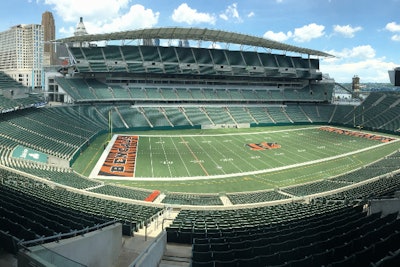 Paycor Stadium in Cincinnati, home field NFL Bengals.