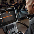 Image 1 Precor Elliptical With Person Working Out With Egym