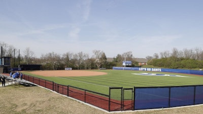 The Saints' new softball complex.