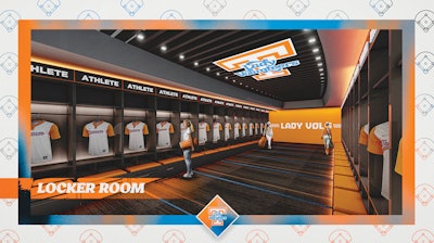 Tennessee Athletics Lady Vols Softball Renderings Locker Room