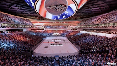Design image released Thursday for the proposed Arizona Coyotes arena.
