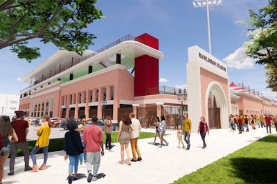 Rendering of Rawlinson Stadium, the new home of Trojan women’s soccer and lacrosse.