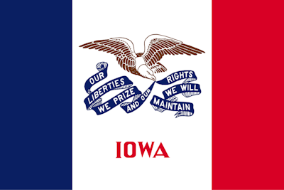 Flag Of Iowa svg