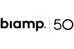 Biamp 50 Year Logo Lockup Black 6500d2bebacee0