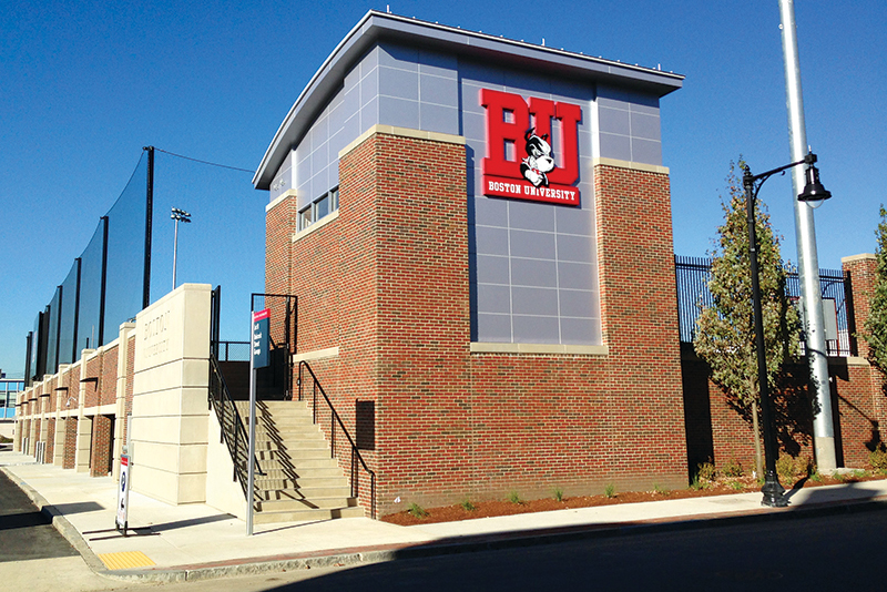 Boston university online new balance field