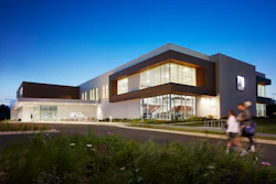 Northbrook Park District Tpac Southeast Elevation Dusk