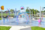 Romeoville Splash Pad Dumping Bucket