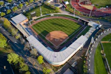 Uva Softball Stadium At Palmer Park Low Angle Aerial From North