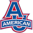 American University official logo with blue and red collegiate-style emblem